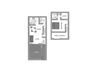 1 bedroom 1-a-half bathroom floor plan at Townhomes On The Park in Phoenix, AZ